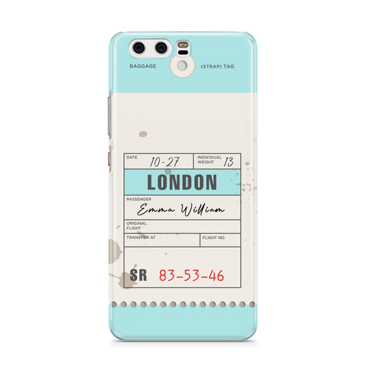 Vintage Luggage Tag Huawei P10 Phone Case