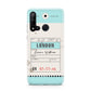 Vintage Luggage Tag Huawei P20 Lite 5G Phone Case