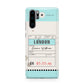 Vintage Luggage Tag Huawei P30 Pro Phone Case