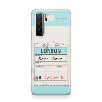 Vintage Luggage Tag Huawei P40 Lite 5G Phone Case