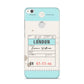 Vintage Luggage Tag Huawei P8 Lite Case