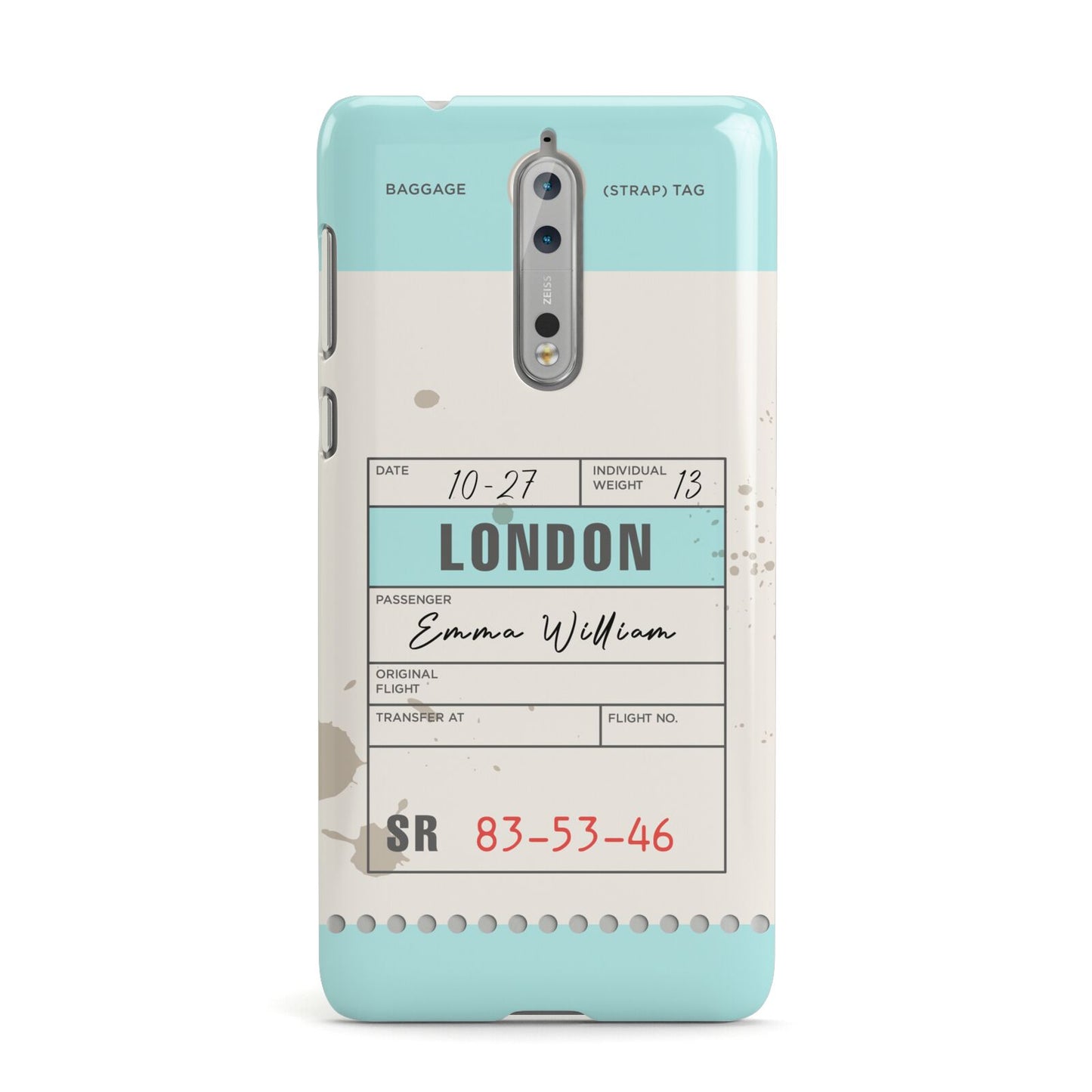 Vintage Luggage Tag Nokia Case