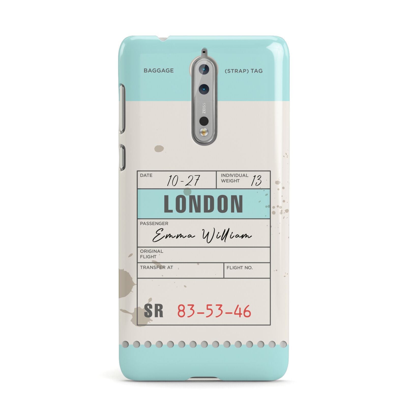 Vintage Luggage Tag Nokia Case