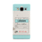 Vintage Luggage Tag Samsung Galaxy A5 Case