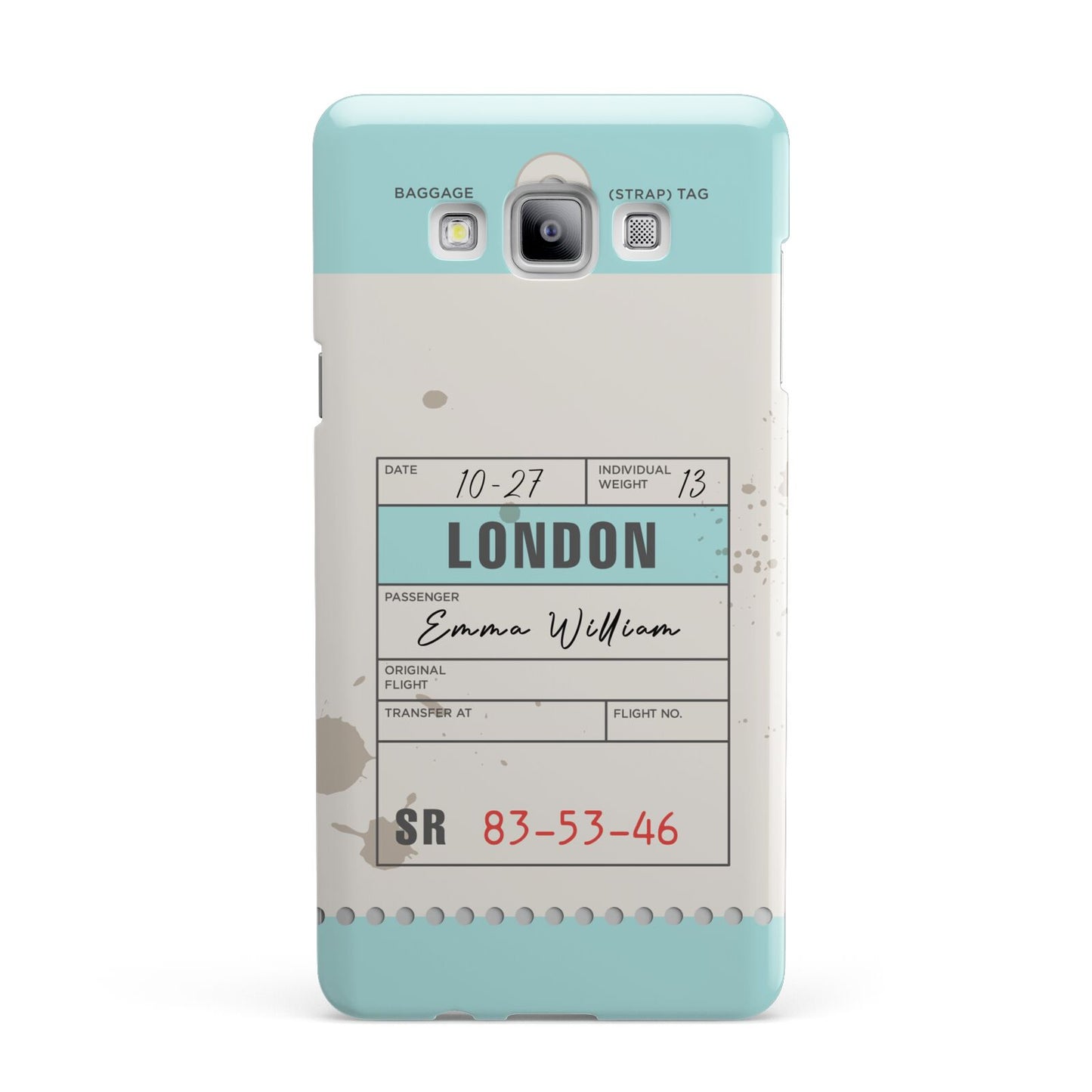 Vintage Luggage Tag Samsung Galaxy A7 2015 Case