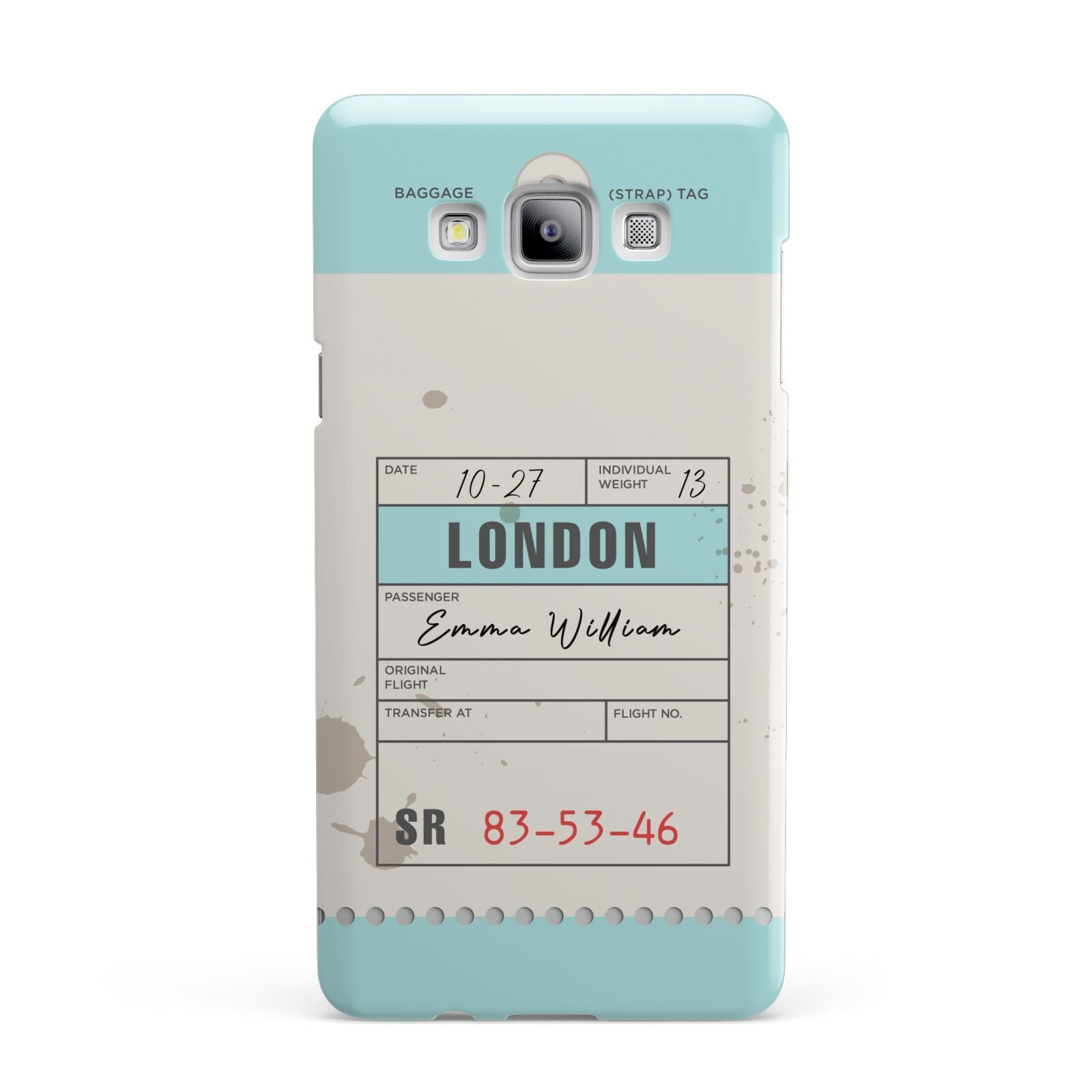 Vintage Luggage Tag Samsung Galaxy A7 2015 Case