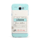 Vintage Luggage Tag Samsung Galaxy A7 2017 Case
