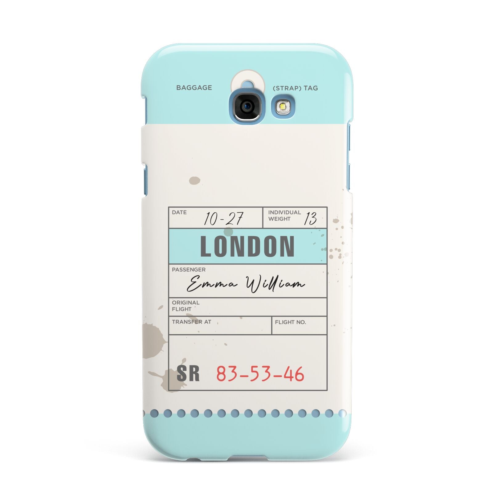Vintage Luggage Tag Samsung Galaxy A7 2017 Case