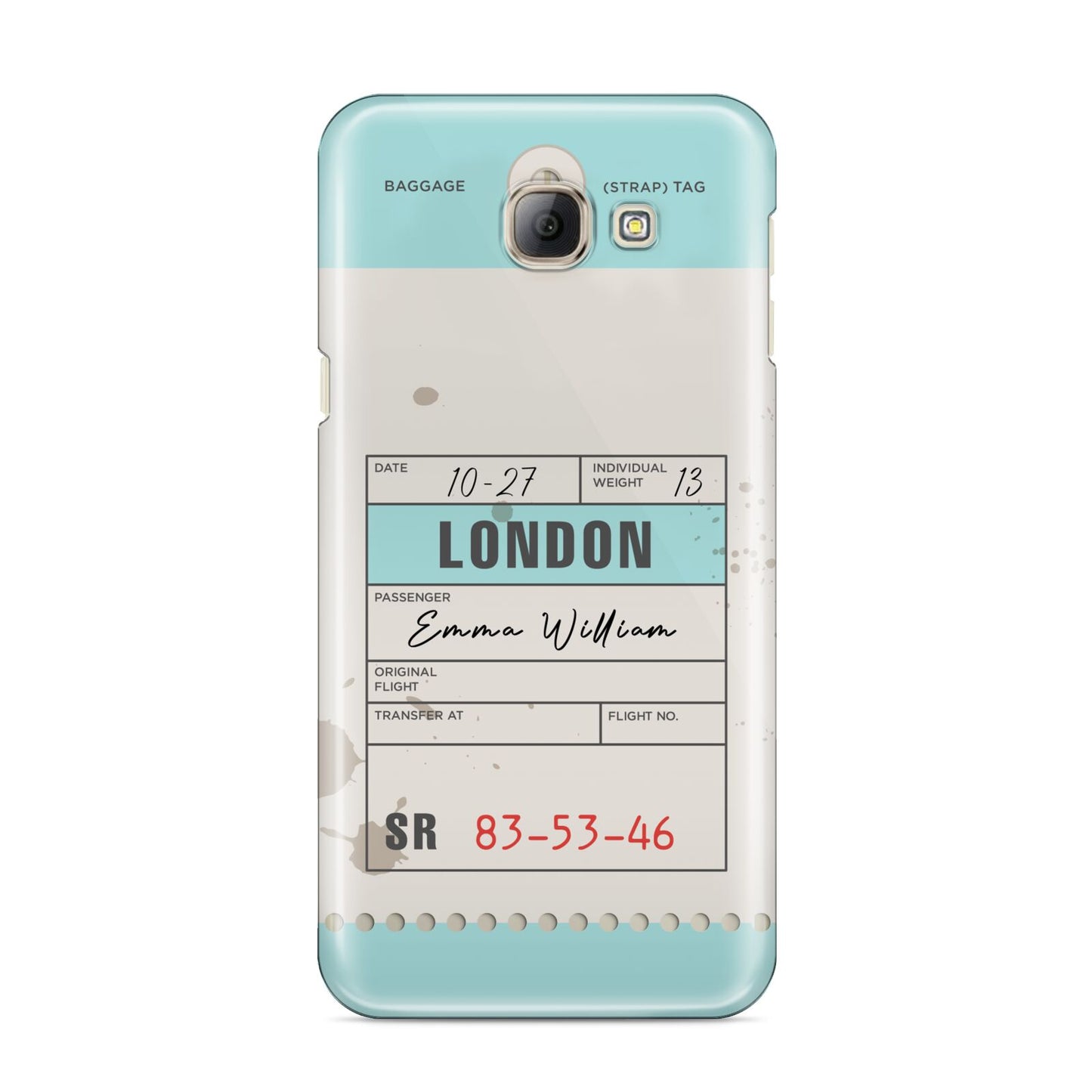 Vintage Luggage Tag Samsung Galaxy A8 2016 Case