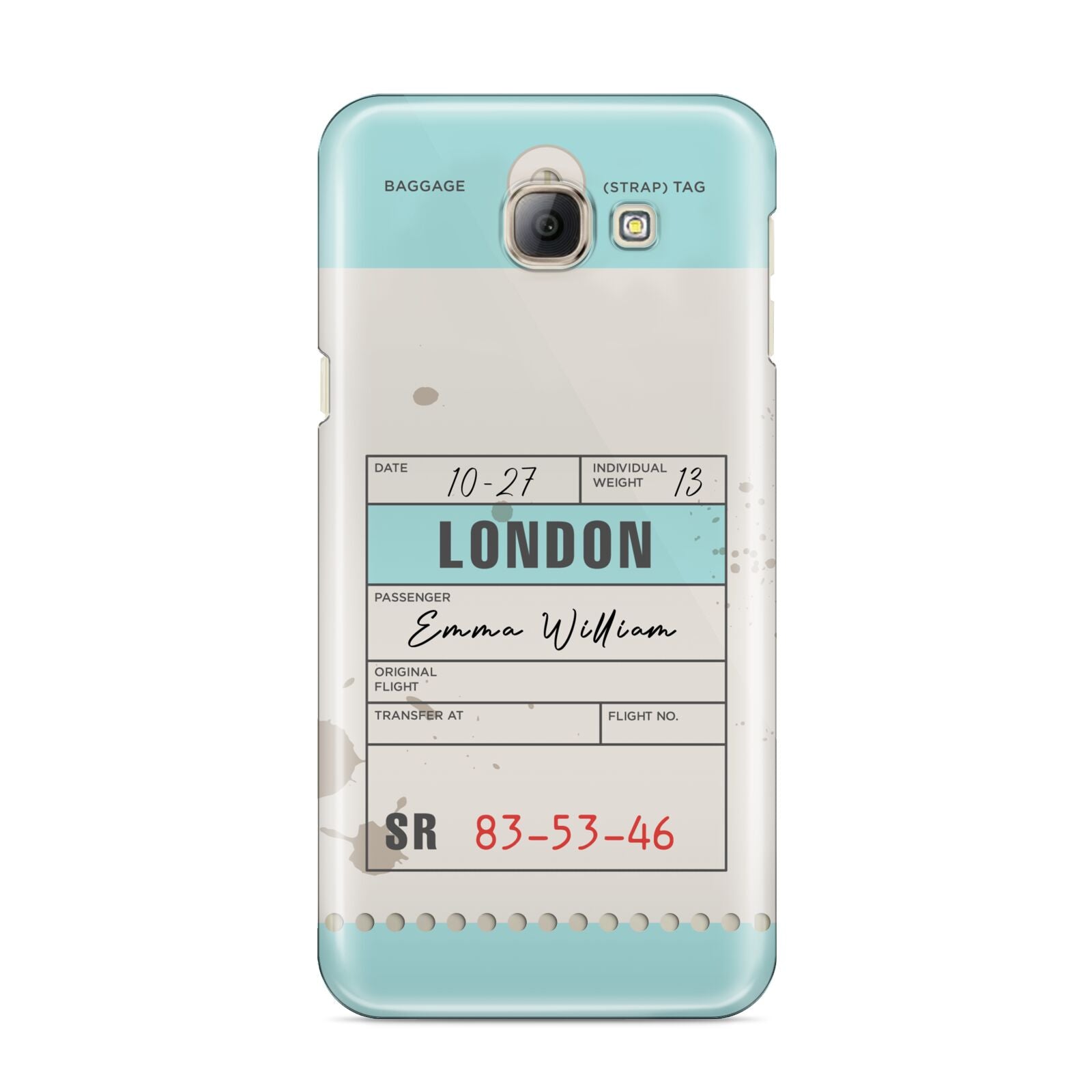 Vintage Luggage Tag Samsung Galaxy A8 2016 Case