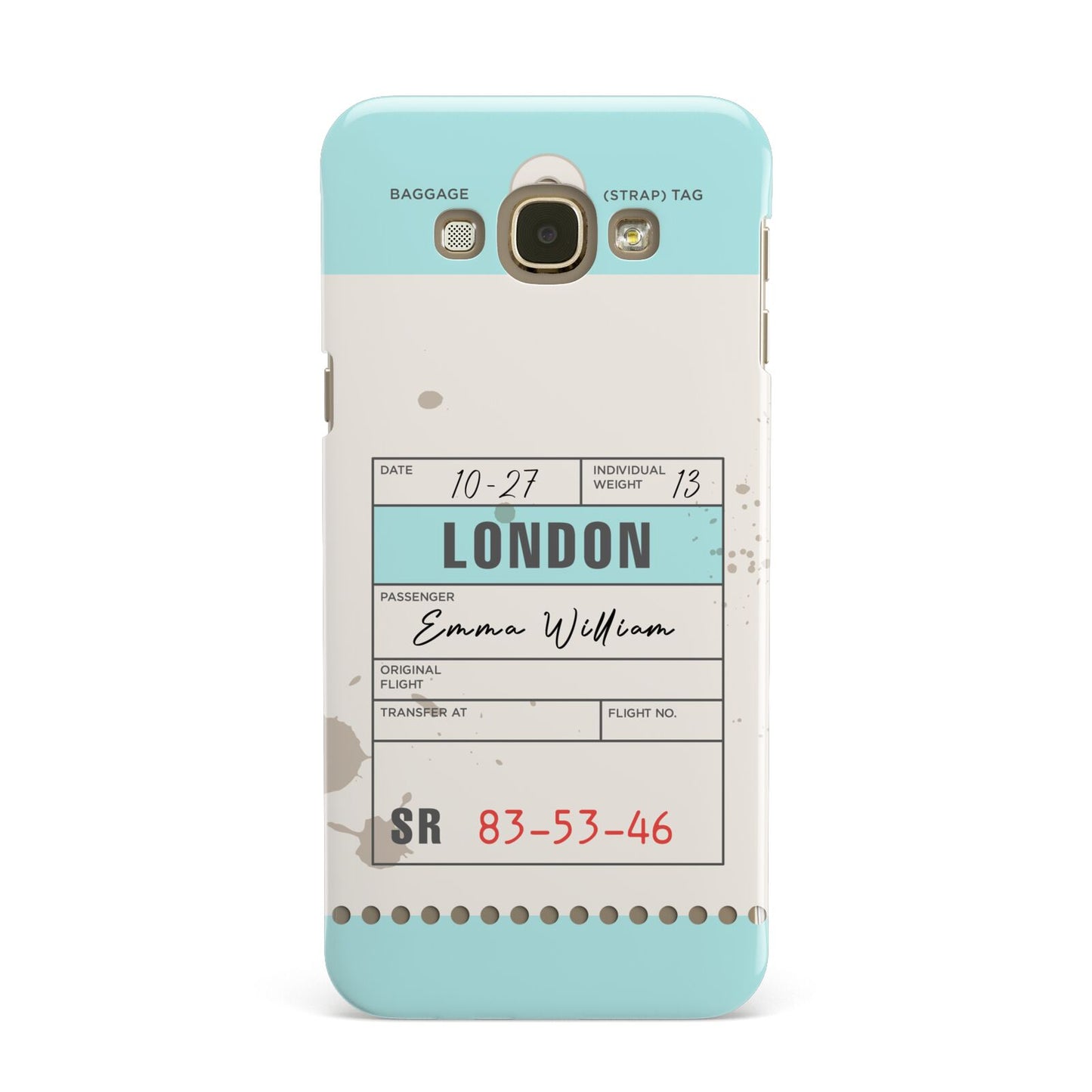 Vintage Luggage Tag Samsung Galaxy A8 Case