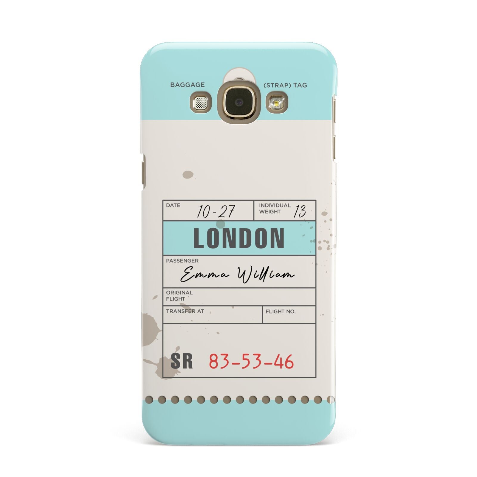 Vintage Luggage Tag Samsung Galaxy A8 Case
