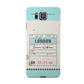 Vintage Luggage Tag Samsung Galaxy Alpha Case