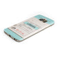 Vintage Luggage Tag Samsung Galaxy Case Bottom Cutout