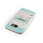 Vintage Luggage Tag Samsung Galaxy Case Front Close Up