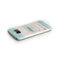 Vintage Luggage Tag Samsung Galaxy Case Side Close Up