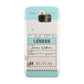 Vintage Luggage Tag Samsung Galaxy Case