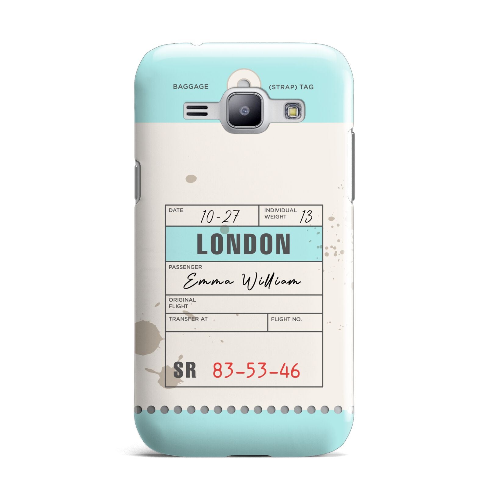 Vintage Luggage Tag Samsung Galaxy J1 2015 Case