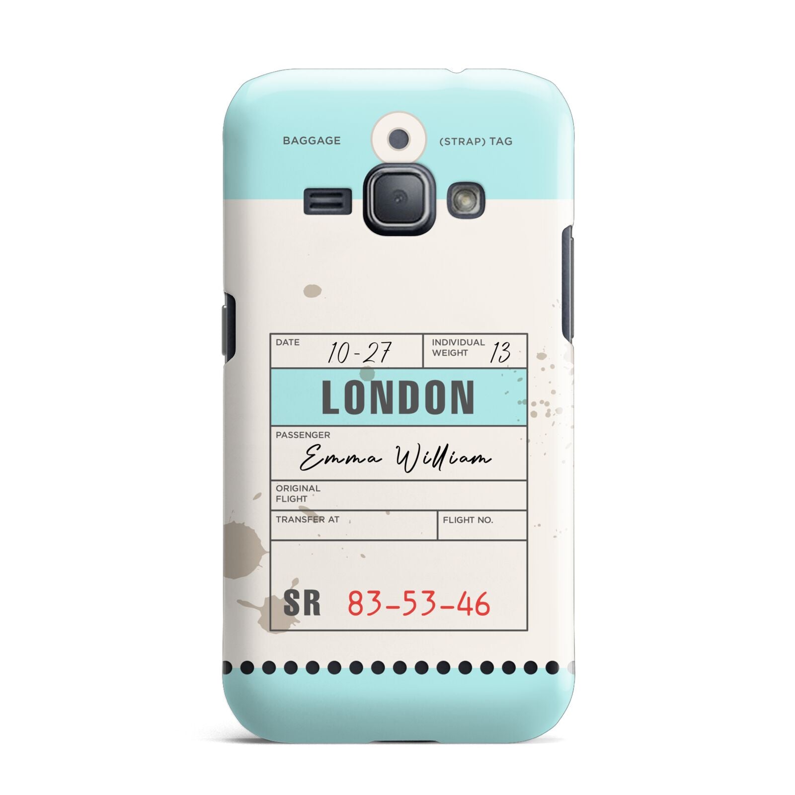 Vintage Luggage Tag Samsung Galaxy J1 2016 Case