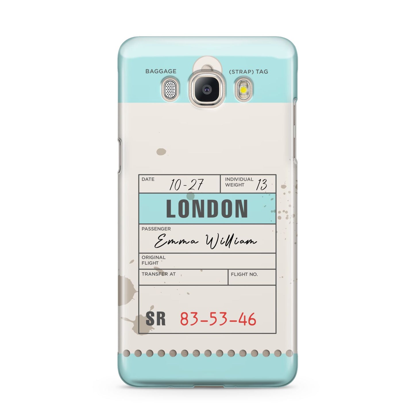 Vintage Luggage Tag Samsung Galaxy J5 2016 Case