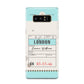 Vintage Luggage Tag Samsung Galaxy Note 8 Case