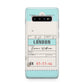 Vintage Luggage Tag Samsung Galaxy S10 Plus Case
