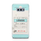 Vintage Luggage Tag Samsung Galaxy S10E Case