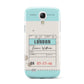 Vintage Luggage Tag Samsung Galaxy S4 Mini Case