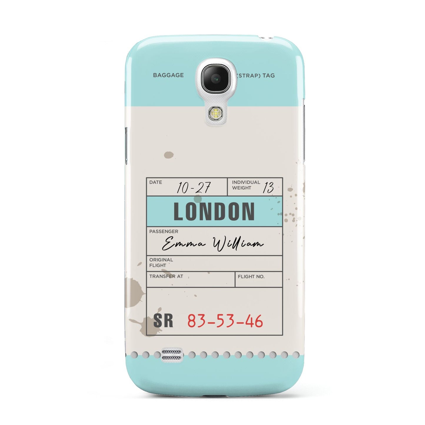 Vintage Luggage Tag Samsung Galaxy S4 Mini Case
