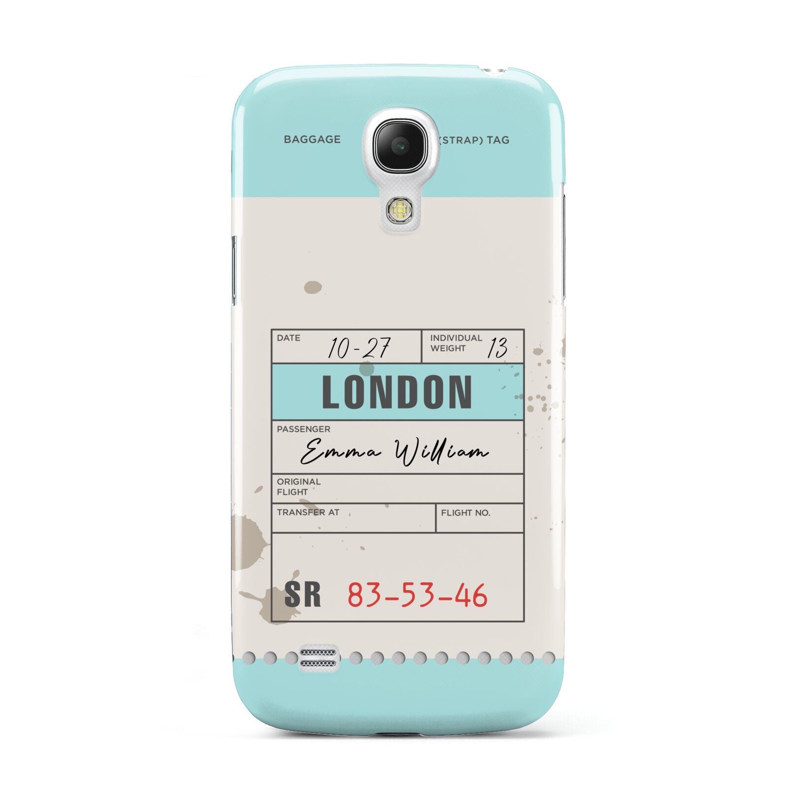 Vintage Luggage Tag Samsung Galaxy S4 Mini Case