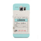Vintage Luggage Tag Samsung Galaxy S6 Case