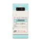 Vintage Luggage Tag Samsung Galaxy S8 Case
