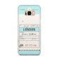 Vintage Luggage Tag Samsung Galaxy S8 Plus Case