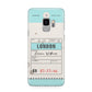 Vintage Luggage Tag Samsung Galaxy S9 Case