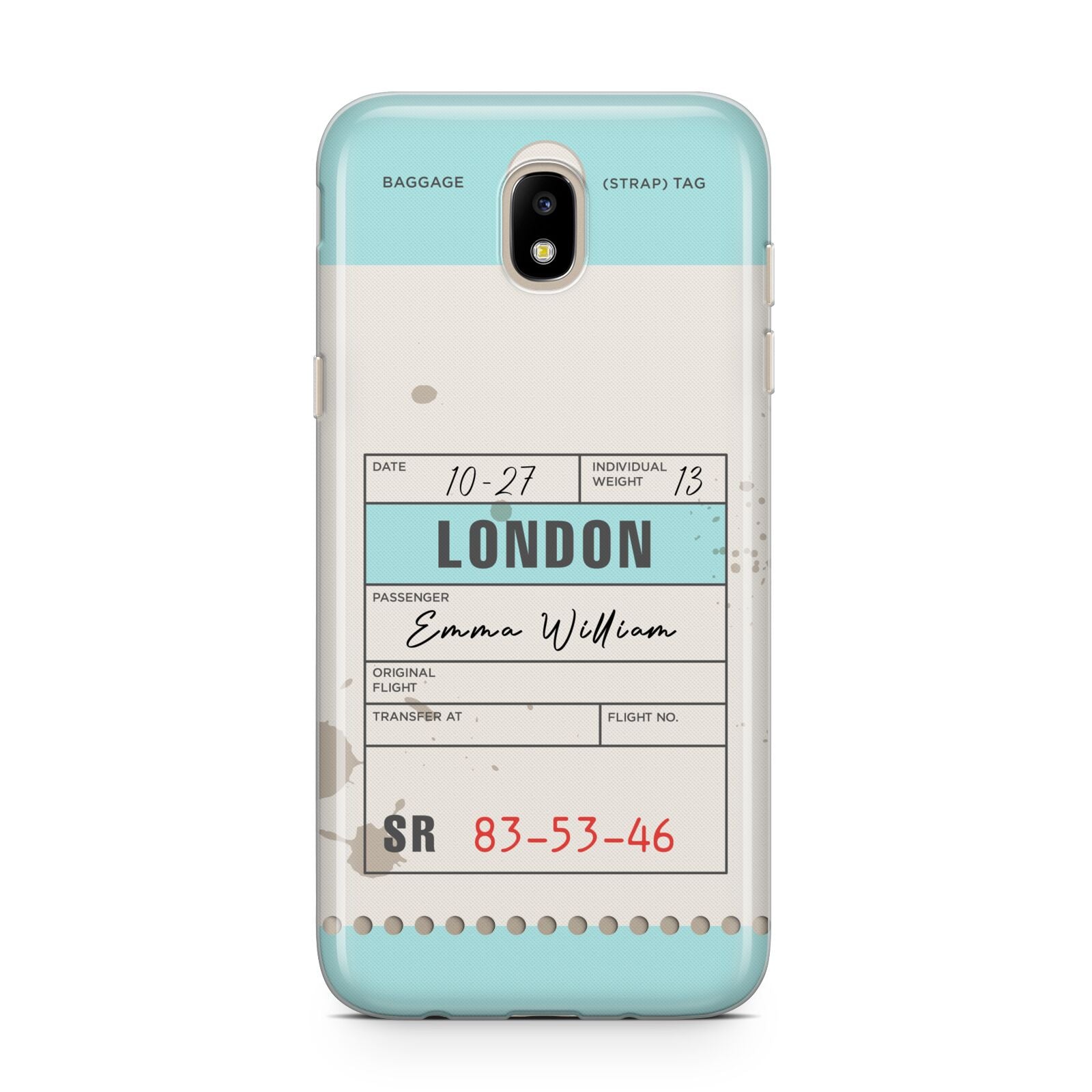 Vintage Luggage Tag Samsung J5 2017 Case
