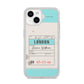 Vintage Luggage Tag iPhone 14 Clear Tough Case Starlight