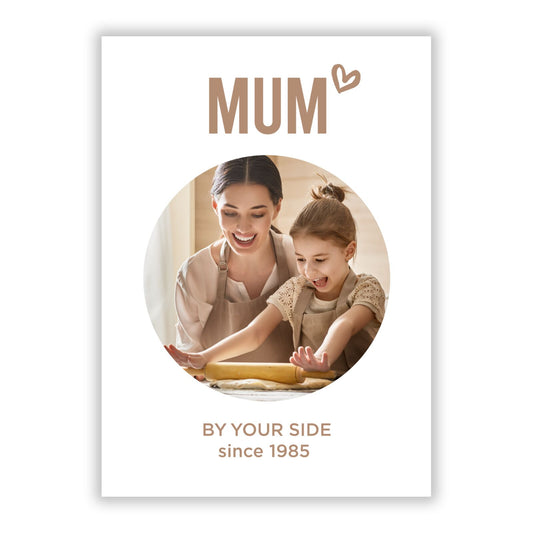 Vintage Mothers Day Photo A5 Flat Greetings Card