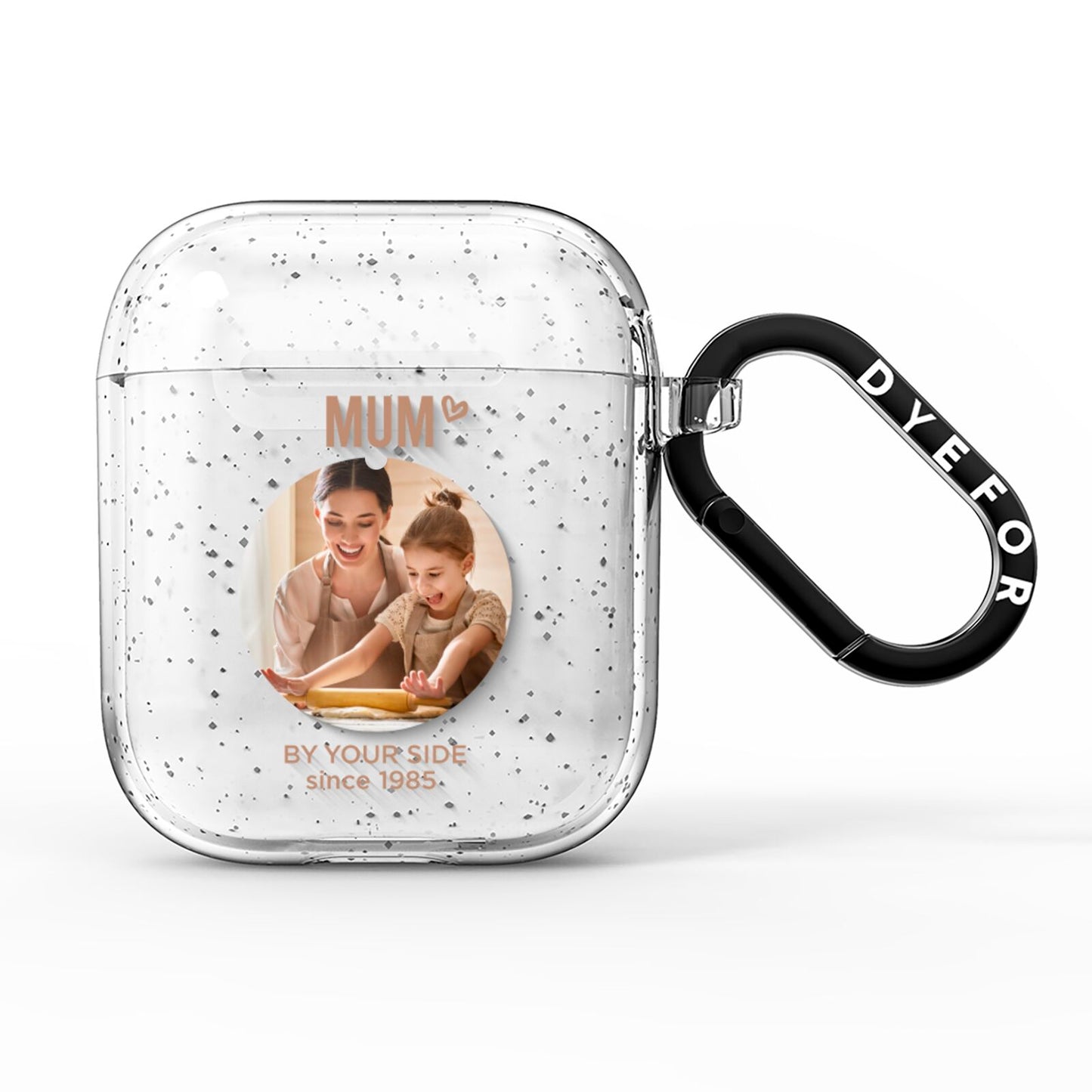 Vintage Mothers Day Photo AirPods Glitter Case