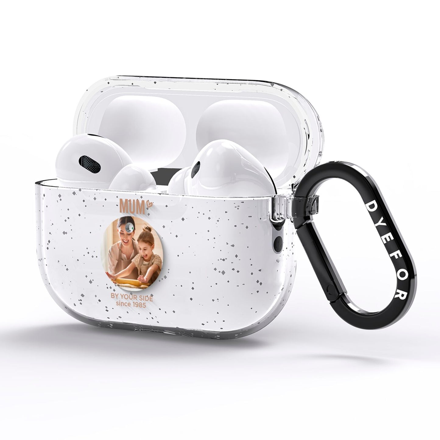 Vintage Mothers Day Photo AirPods Pro Glitter Case Side Image