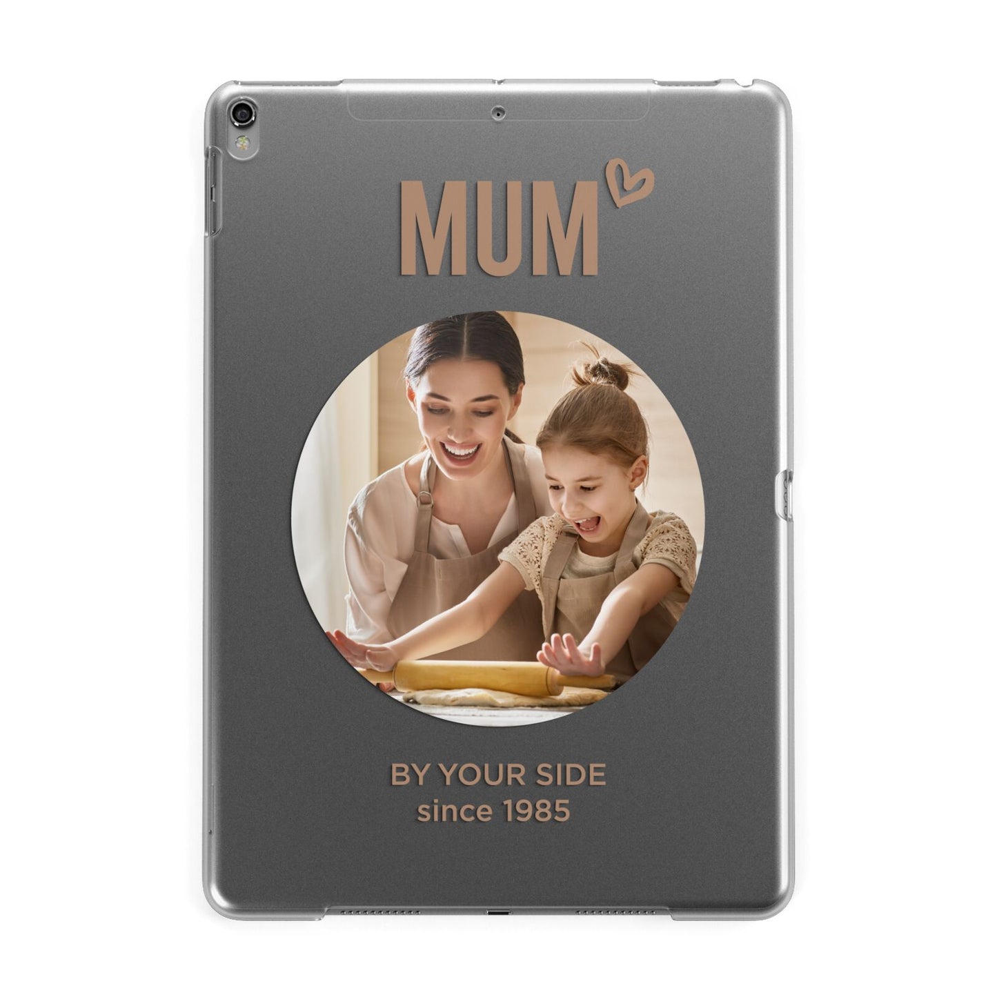 Vintage Mothers Day Photo Apple iPad Grey Case