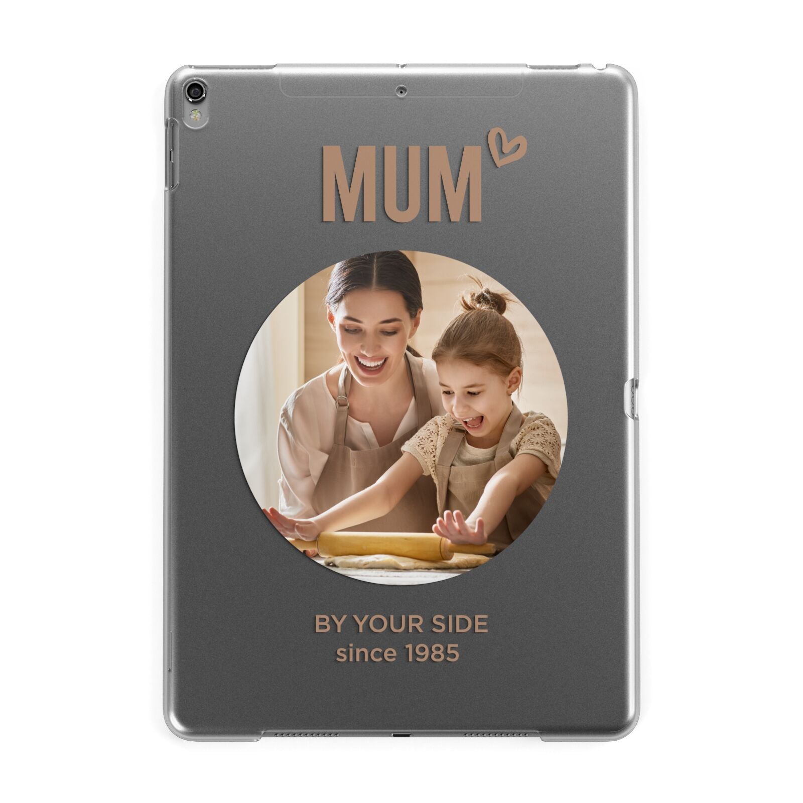 Vintage Mothers Day Photo Apple iPad Grey Case