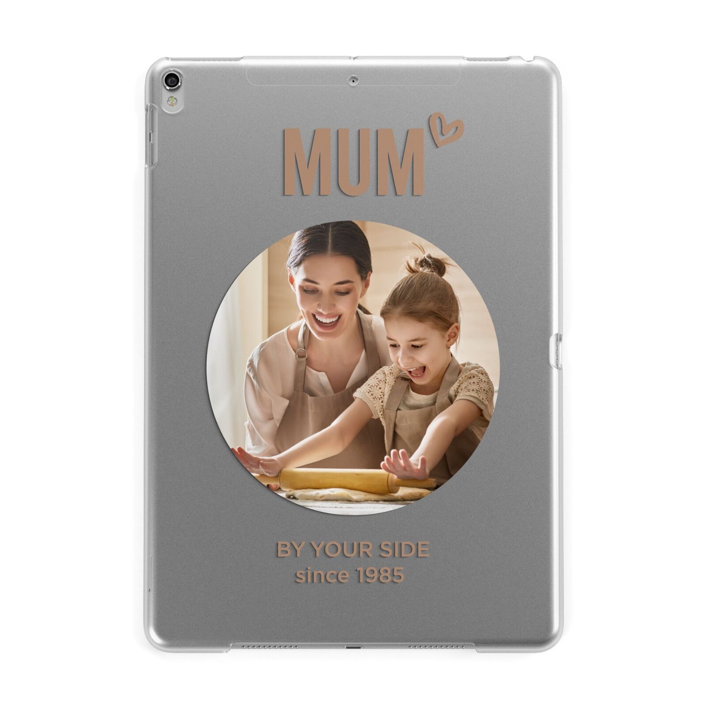 Vintage Mothers Day Photo Apple iPad Silver Case