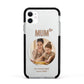 Vintage Mothers Day Photo Apple iPhone 11 in White with Black Impact Case