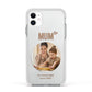 Vintage Mothers Day Photo Apple iPhone 11 in White with White Impact Case