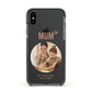 Vintage Mothers Day Photo Apple iPhone Xs Impact Case Black Edge on Black Phone