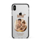 Vintage Mothers Day Photo Apple iPhone Xs Max Impact Case Black Edge on Silver Phone