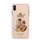 Vintage Mothers Day Photo Apple iPhone Xs Max Impact Case Pink Edge on Gold Phone