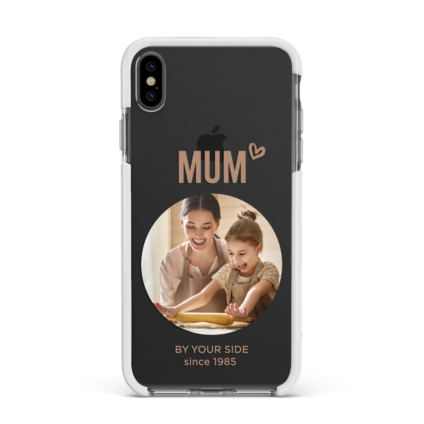 Vintage Mothers Day Photo Apple iPhone Xs Max Impact Case White Edge on Black Phone