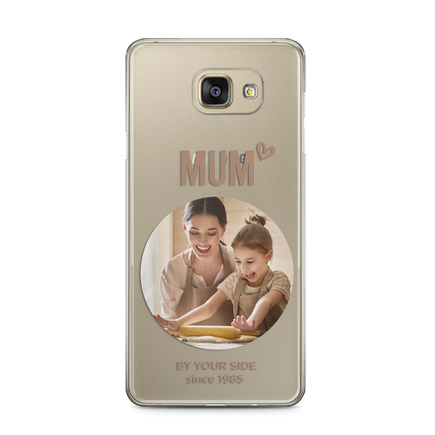Vintage Mothers Day Photo Samsung Galaxy A5 2016 Case on gold phone