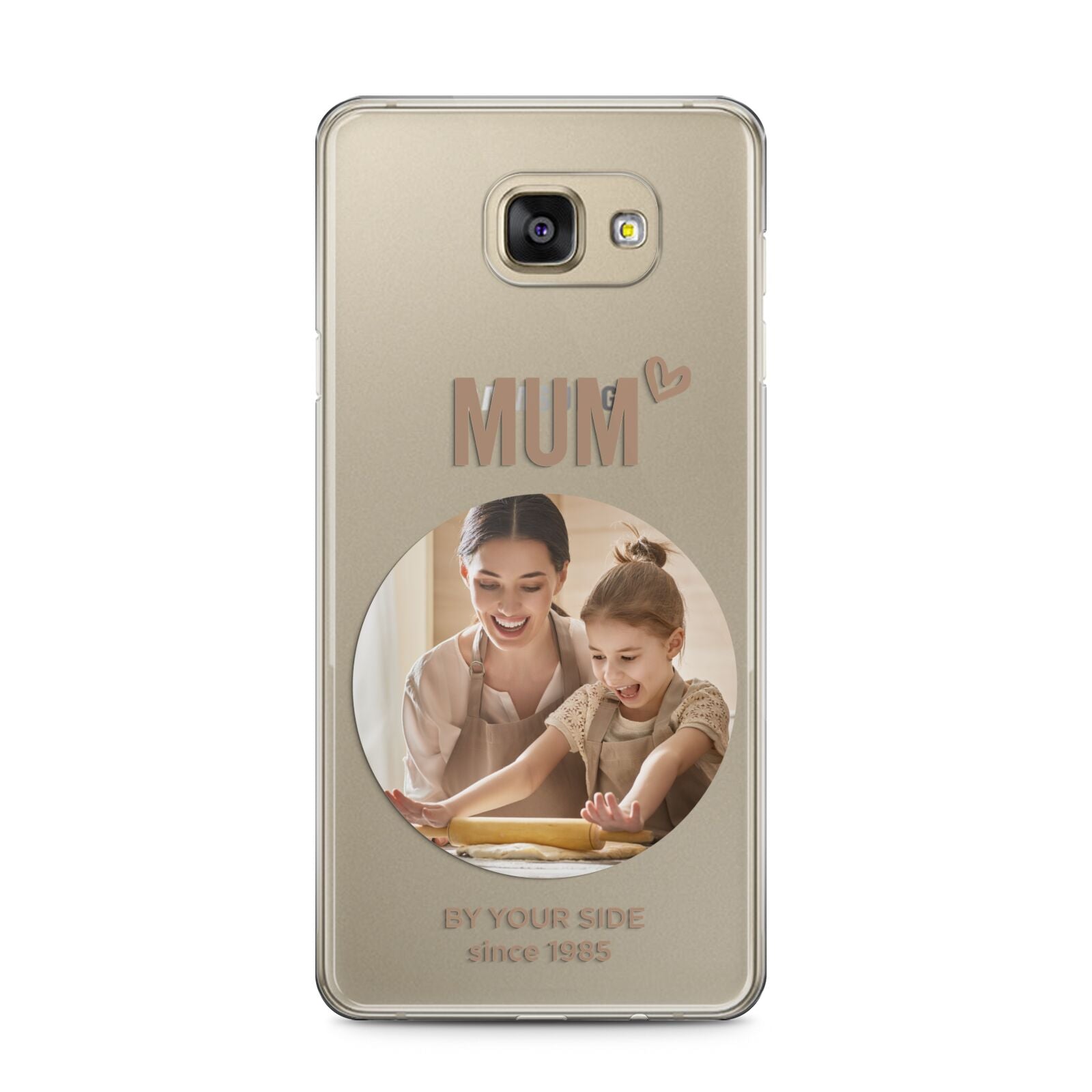 Vintage Mothers Day Photo Samsung Galaxy A5 2016 Case on gold phone